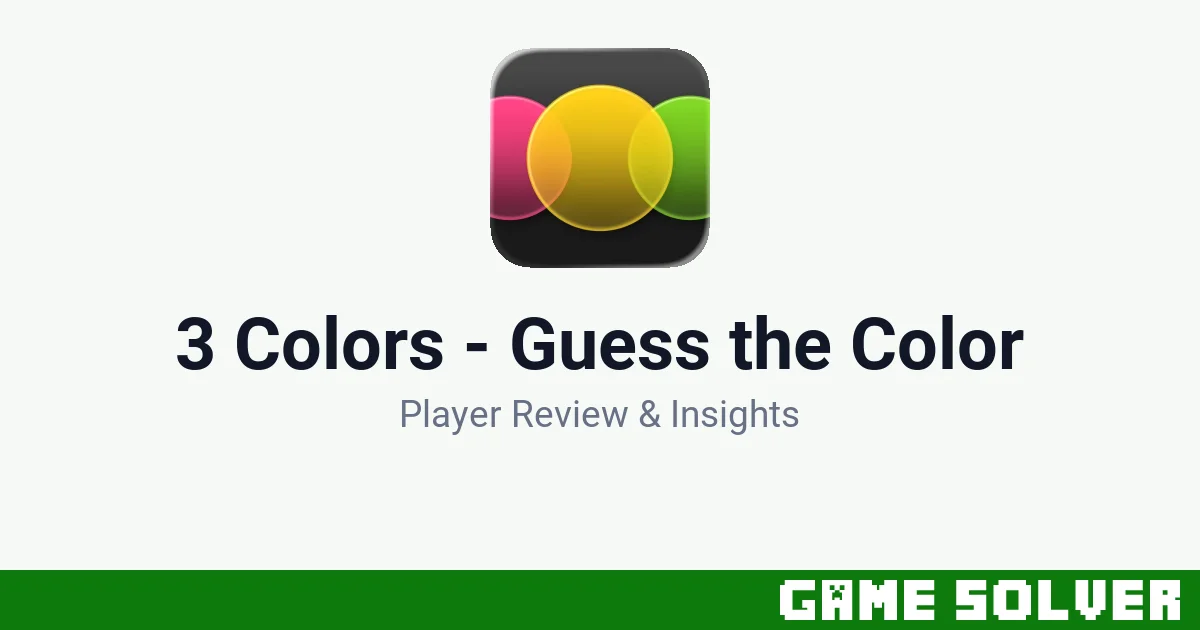 3 Colors - Guess the Color - Arseniy Zlobin
