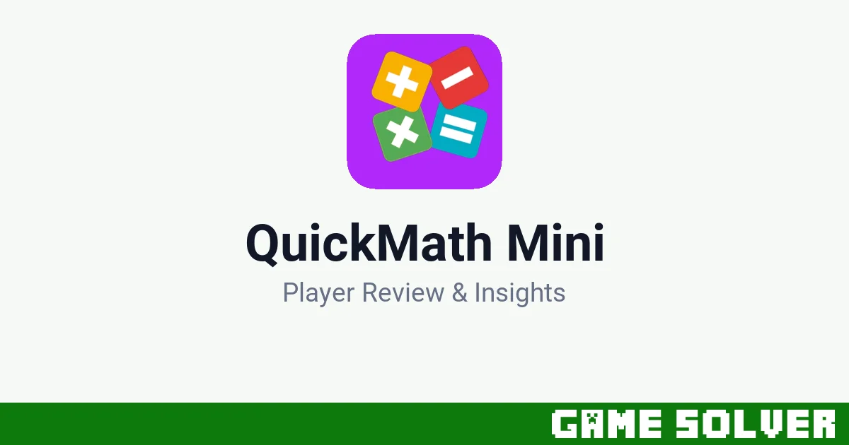 QuickMath Mini - JOhn Lyons