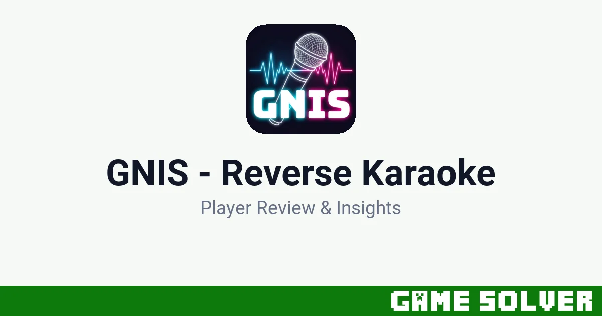 GNIS - Reverse Karaoke - Masami Kawamoto
