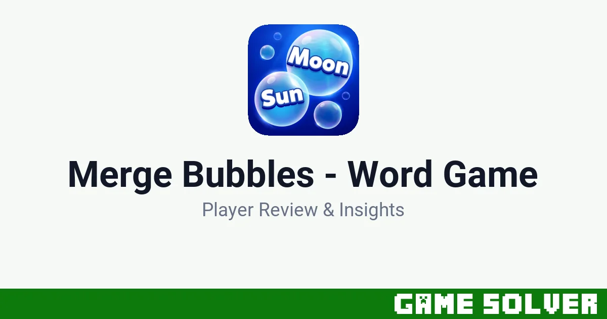 Merge Bubbles - Word Game - Cheer Games