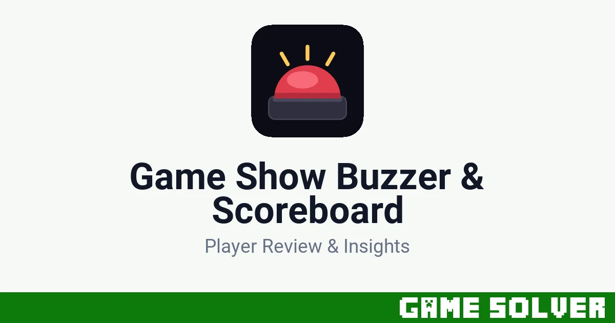 Game Show Buzzer & Scoreboard - NOSHU, llc