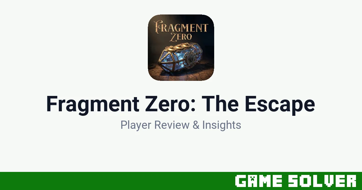 Fragment Zero: The Escape - David Adrian