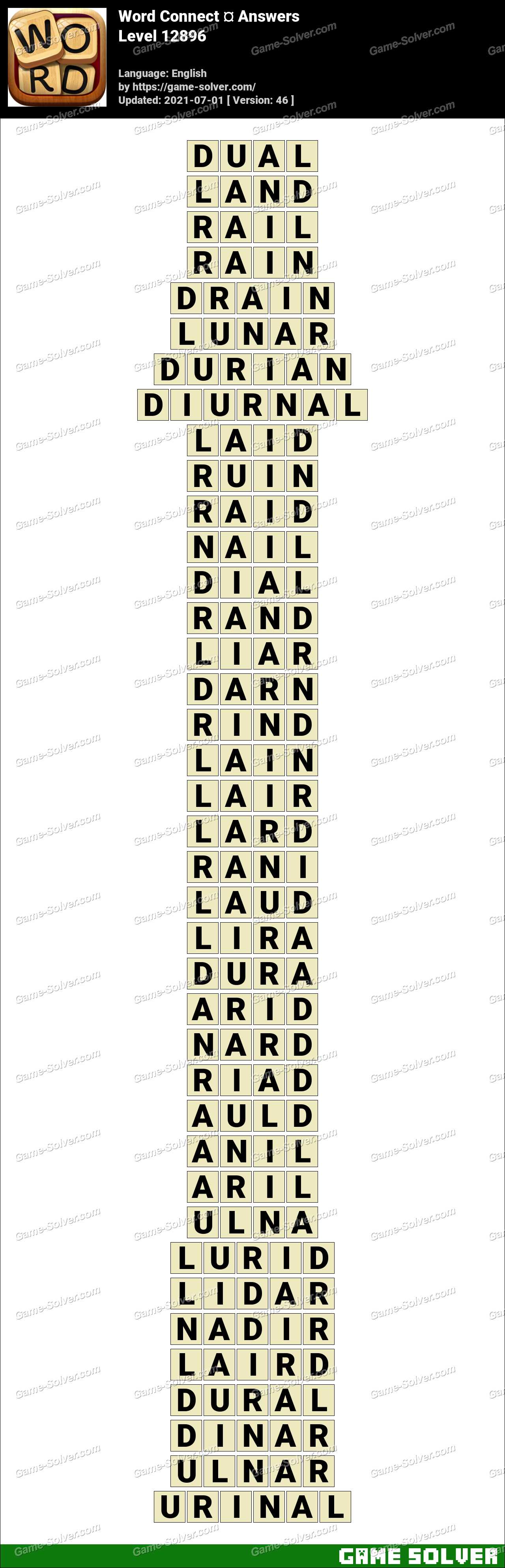 Word Connect Level 12896 Answers • Game Solver